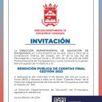 RENDICION PÚBLICA DE CUENTAS FINAL GESTION 2023